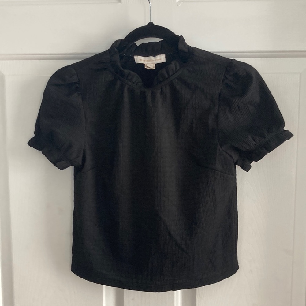 Black boutique style gauze shirt